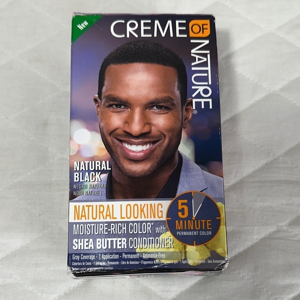 Crème of Nature Natural Looking Black Hair Color with Shea Butter Conditioner